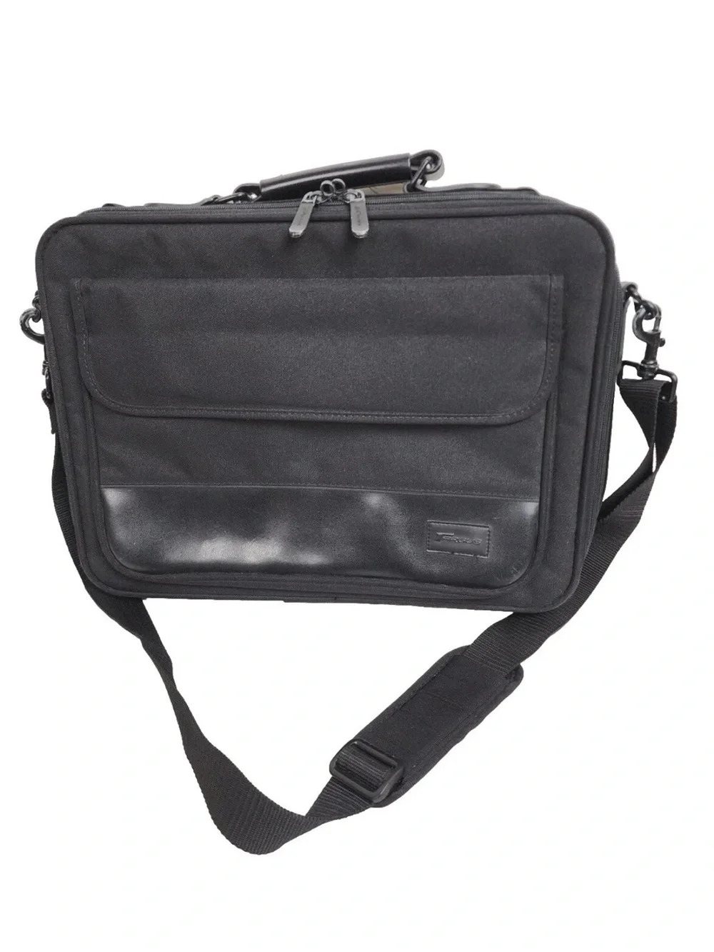 Targus Computer Laptop Bag Briefcase Zippered Black Nylon 16
